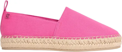 Calvin Klein Donna Espadrillas Oblique Canvas con Tirante, Rosa (Pink Yarrow), 39
