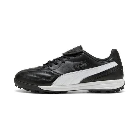 PUMA King Liga TT - Scarpe da Calcio Unisex, Colore: Nero/Argento/Bianco, Taglia 42, Puma