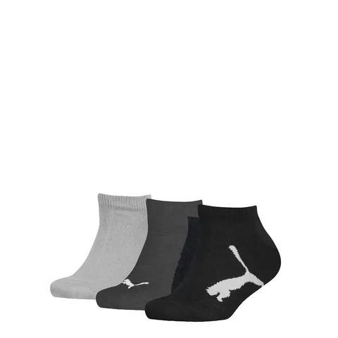 PUMA Sneaker, Calzini Unisex - Bambini e Ragazzi, Nero 969, 35-38 (Pacco da 3)