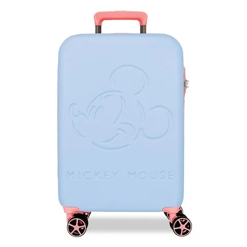 Disney Topolino Crazy Trip Valigia da cabina blu 36 x 55 x 20 cm Rigido 2,5 kg Chiusura