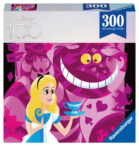 Ravensburger - Puzzle Alice, Collezione Disney 100, Puzzle per Adulti e Ragazzi, 300