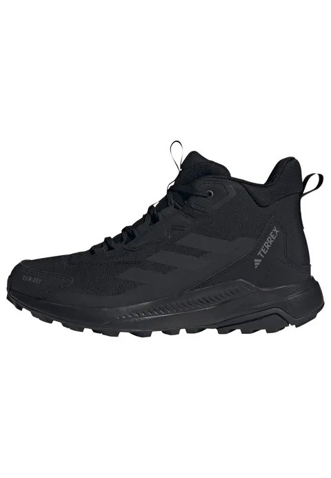 adidas Uomo Terrex Anylander Mid Rain.Rdy Hiking Shoes, Core Black/Core Black/Grey Four
