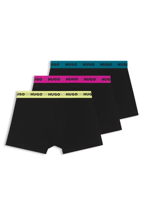 Hugo Trunk Triplet Pack 10268005 01 Trunk (Confezione da 1), Black 008, XXL