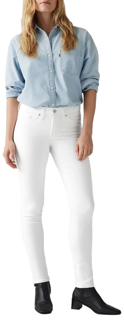 Levi's 311 Shaping Skinny, Jeans Donna, Soft Clean White, 31W / 32L