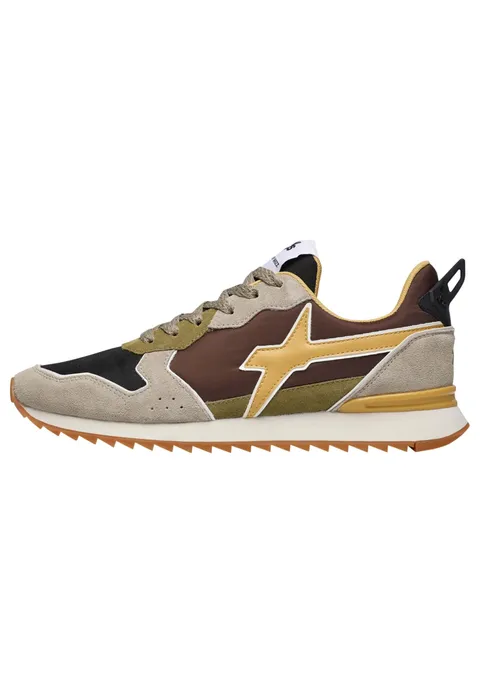 w6yz Sneakers in Tessuto Tecnico e Suede, Tortora 40