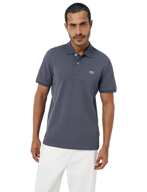 Napapijri Eruggy Polo Manica Corta Grigio Scuro