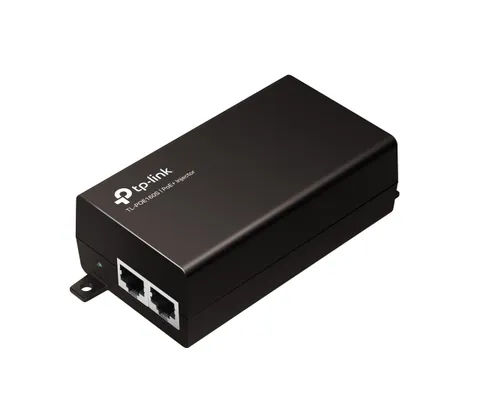 TP-Link TL-POE160S PoE+ Injector IEEE 802.3af/at, 30W Gigabit PoE Injector Adattatore, 2 Porta RJ45 10/100/1000Mbps, Ethernet Gigabit, Plug & Play, Custodia in Metallo Resistente