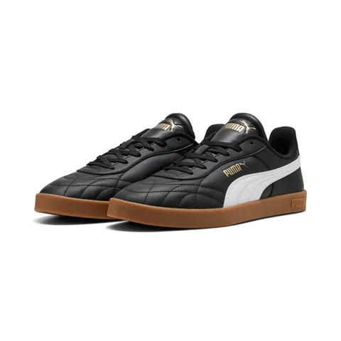 PUMA Unisex Club II Indoor Sneaker, Nero Bianco, 4.5 UK, Nero (Puma Black), Bianco (Puma