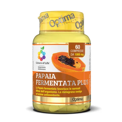 Colours of Life Fermenta Papaia Plus - Integratore di Papaya - Contro lo Stress