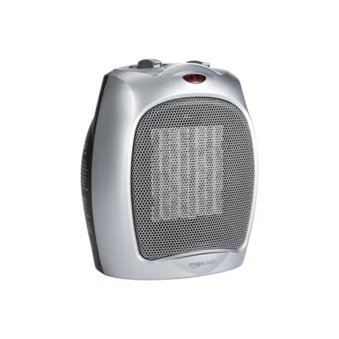 Amazon Basics Termoventilatore in ceramica da 1800 Watt con termostato regolabile