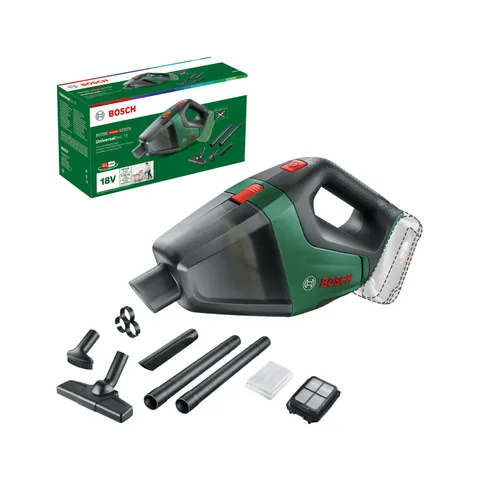 Bosch Aspiratore A Batteria Universalvac 18, Senza Batteria, Sistema Da 18 V, Confezione