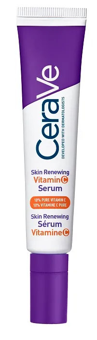 CeraVe Skin Renewing Siero Vitamina C, Con 10% Vitamina C Pura, 3 Ceramidi Essenziali