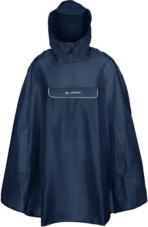 Vaude Valdipino Poncho, Unisex Bambini, Marine, XL