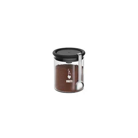 Bialetti Barattolo Moka Per Caffè, Tappo Ermetico, Cucchiaio Dosacaffè, Vetro, 250 Gr
