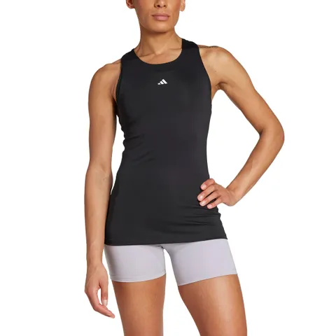adidas Donna Techfit Racerback Training Tank Top Shirt, Black, S