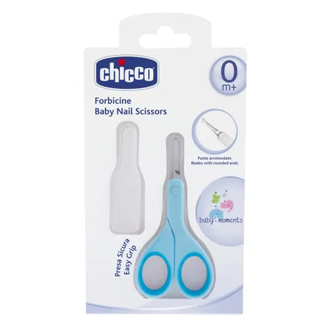 Chicco Forbicine Unghie Neonati Acciaio Inox Azzurro