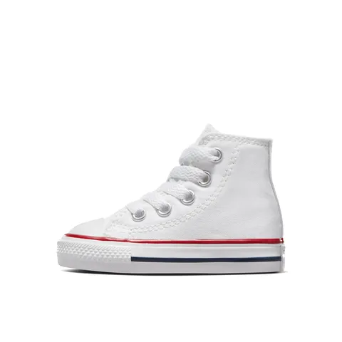 Converse Chuck Taylor All Star High, Pantofole Unisex Bambini E Ragazzi, Bianco (White), 18 EU