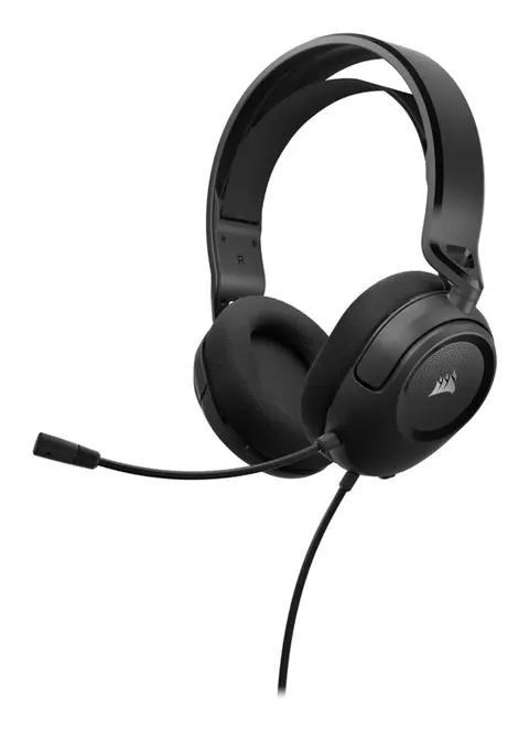 Corsair HS35 v2 Multipiattaforma Cuffie Gaming con Cavo - Microfono Omnidirezionale Flessibile - Cavo Universale da 3,5 mm - PC, Mac, PS5, PS4, Xbox, Nintendo Switch, Mobil - Carbonio
