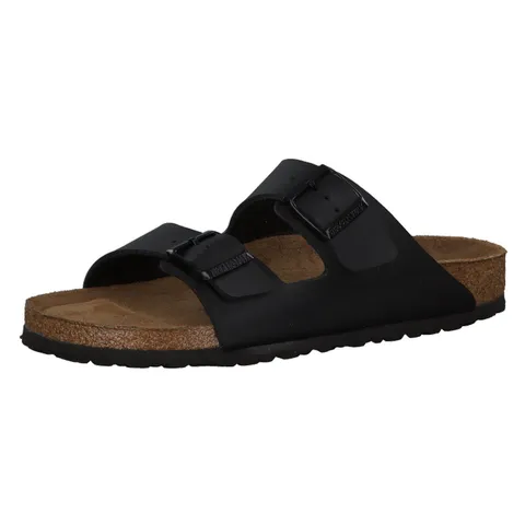 Birkenstock 551253 Arizona SFB black, Birko Flor Uomo, Black EU 35