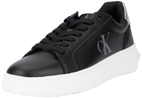 Calvin Klein Donna Sneakers con Suola Preformata Chunky Laceup Profilo Basso, Nero