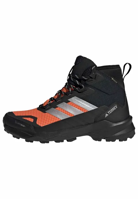 Adidas Uomo Terrex Skychaser AX5 Mid Gore-Tex Climawarm+ Hiking Shoes, Core Black/Silver