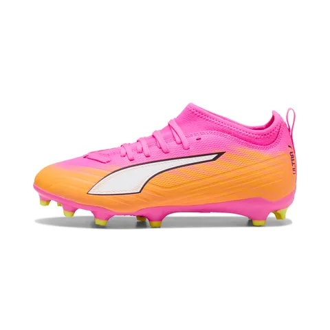 PUMA Ultra 6 Match FG/AG JR Scarpe da Calcio, Poison Pink White-Sun Stream-Bright Aqua