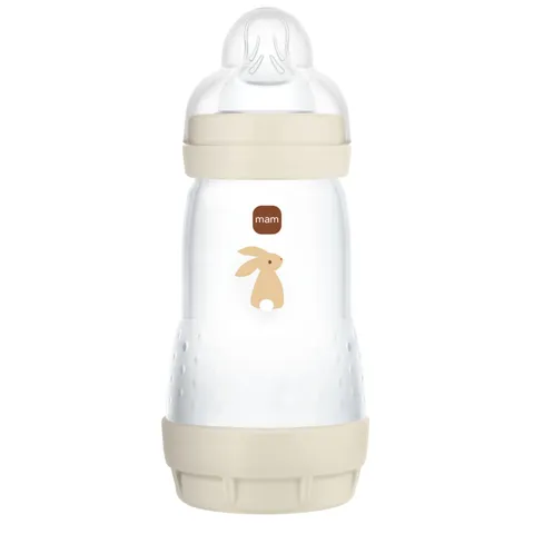 MAM Biberon Easy Start/Anti-Colica - 260 ml, sabbia - tettarella portata 2