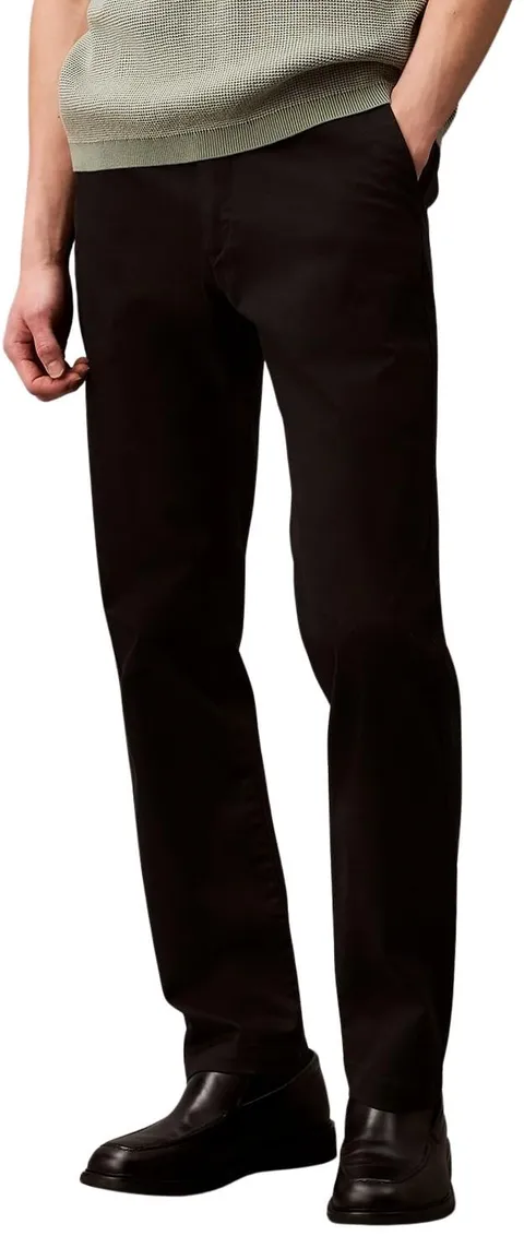 Calvin Klein Pantaloni Chino Slim da Uomo in Cotone Elasticizzato LV040EM633 Pantaloni