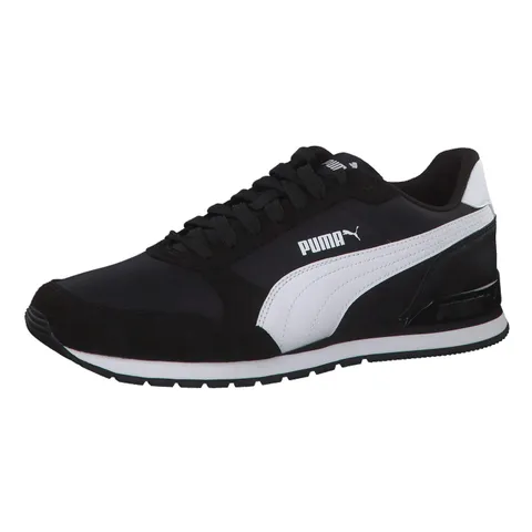 PUMA Unisex ST Runner v2 NL Sneakers, Puma Black-Puma White, 45 EU