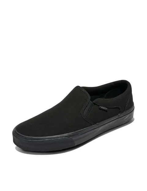 Vans Asher, Sneaker, Uomo, Canvas Black/Black, 38.5 EU