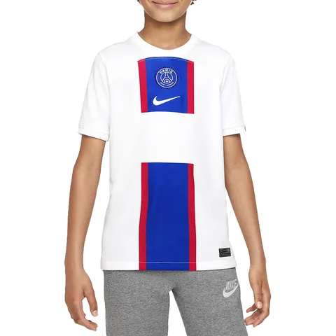 Nike Paris Saint-Germain FC PSG Dri Fit Stadium 3r, T-Shirt Uomo, White/Old Royal/White, M