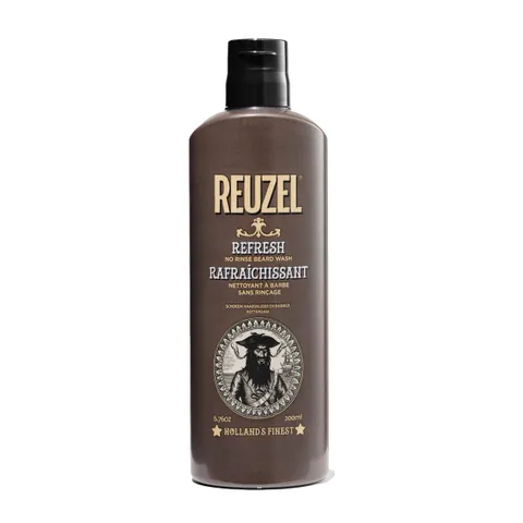 Reuzel Refresh No Rinse Beard Wash - Instantly Freshens Beard - 6.76 Oz
