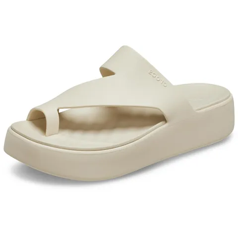 Crocs Getaway Platform Toe Loop, Sandali Donna, Sandstone, 36/37 EU