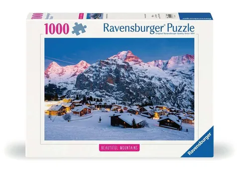 Ravensburger Puzzle 1000 pezzi Oberland Bernese, Svizzera - Puzzle Adulti +14 anni, 70 x