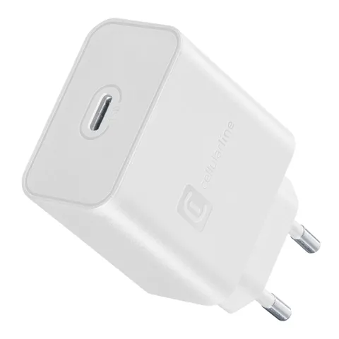 Cellularline - Caricabatterie da Rete - Super Fast Charger PD 45W