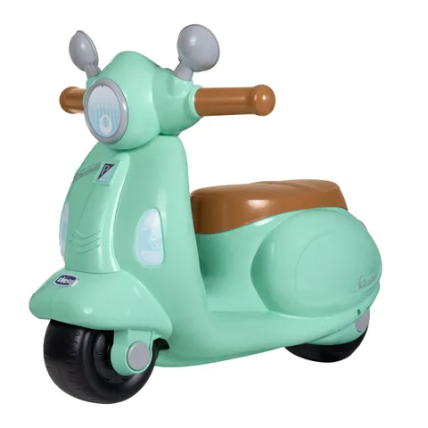 Chicco Vespa per Bambini Primavera, Moto Giocattolo Cavalcabile con Pannello Elettronico