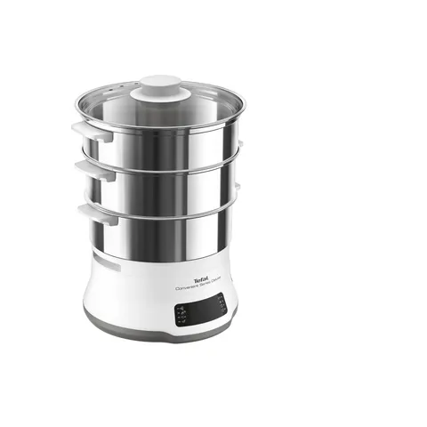 Tefal VC502D10 Convenient Deluxe Vaporiera elettrica, 8 Programmi, Touch screen, 3