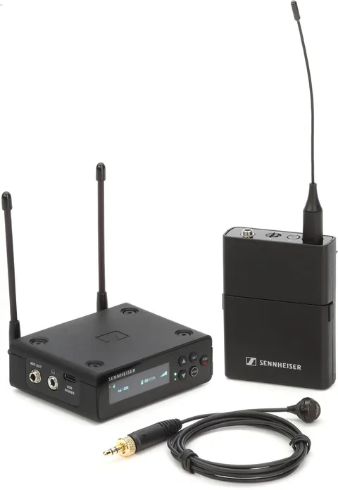 Sennheiser Sistema microfonico digitale portatile wireless UHF con lavalier a cardioide