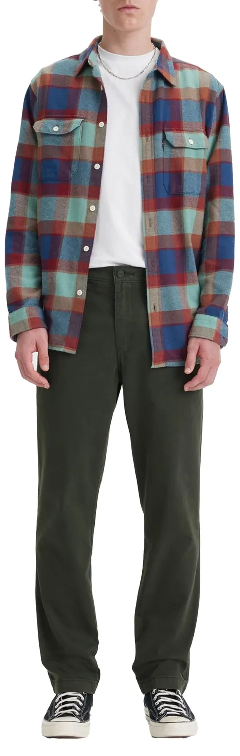 Levi's XX Chino Authentic Straight Cachi Casual, Pirate Black Soft GD, 30W / 30L Uomo