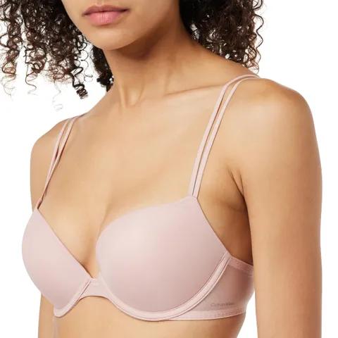 Calvin Klein Reggiseno Push-up Donna Plunge con Ferretto, Rosa (Subdued), 3A