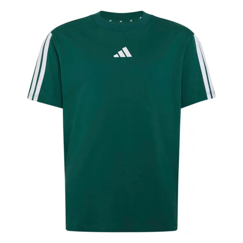adidas Unisex - Bambini e Ragazzi Essentials 3 Stripes Shirt, Collegiate Green/White