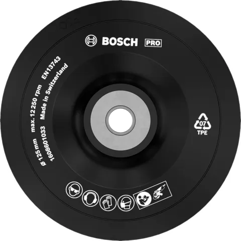 Bosch 1x Platorello PRO piccole, M14, morbido (Ø 125 mm, Professional Accessorio