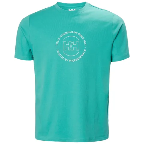 Helly Hansen Men's Core Graphic T 2.0, Dark Mint, S