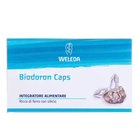 Weleda Biodoron Caps, Integratore alimentare a base di ferro solfato e silicio naturale