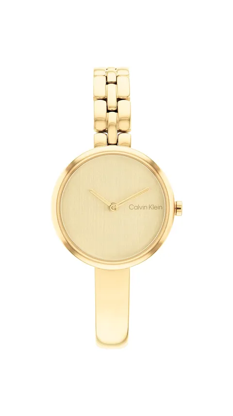 Calvin Klein Orologio Analogico al Quarzo da Donna Collezione Bangled con Cinturino in
