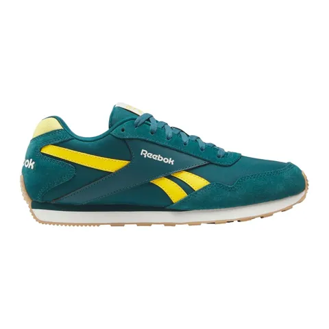 Reebok Glide - Scarpe da Ginnastica Basse, Stile retrò Teal/Oro, Haze/Chalk, 41 EU, Retro
