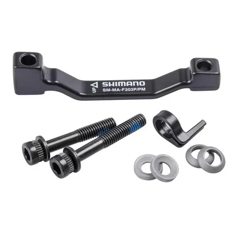 Shimano nessuna indicazione 1 supporto per freno da uomo e adattatore, nero, taglia unica