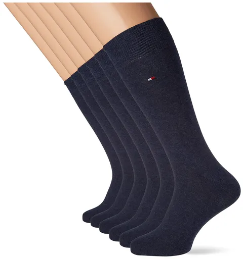 Tommy Hilfiger Classic, Calzini Uomo, Navy 560, 39-42 (Pacco da 6)