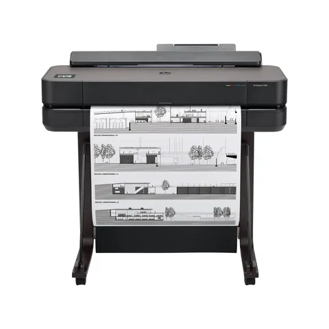 HP DesignJet T650 Stampante per Grandi Formati da 61 cm 5HB08D, Formati supportati da A4 ad A1, velocità 81 Pagine A1 all’Ora, Gigabit Ethernet, USB, Wi-Fi, Garanzia 2 Anni, Edizione 2025, Nero
