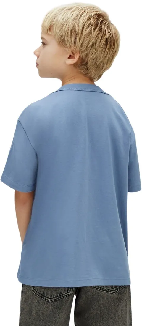 Calvin Klein T-Shirt Bambino Light Monologo S/S IB0IB02610 T-Shirt S/S, Blu (Blu